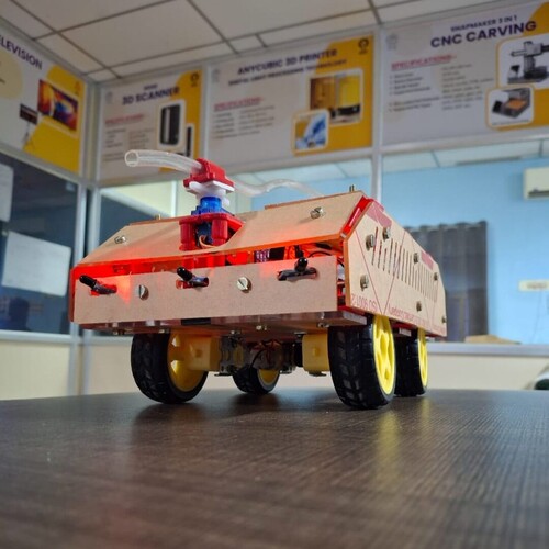 Fire-Fighting Robot with Dual Control